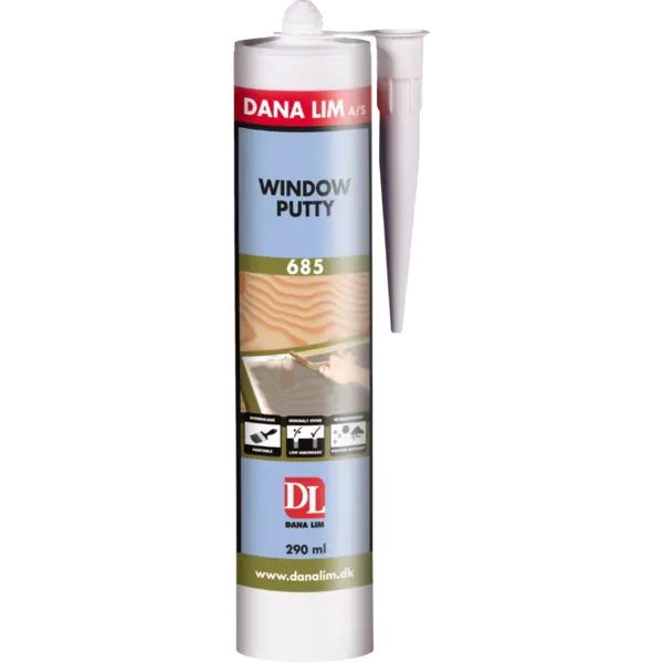 Kitt window putty 685 290ml hvit