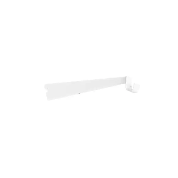 Knekt med garderobestangholder hvit 320 x 13 x 55 mm