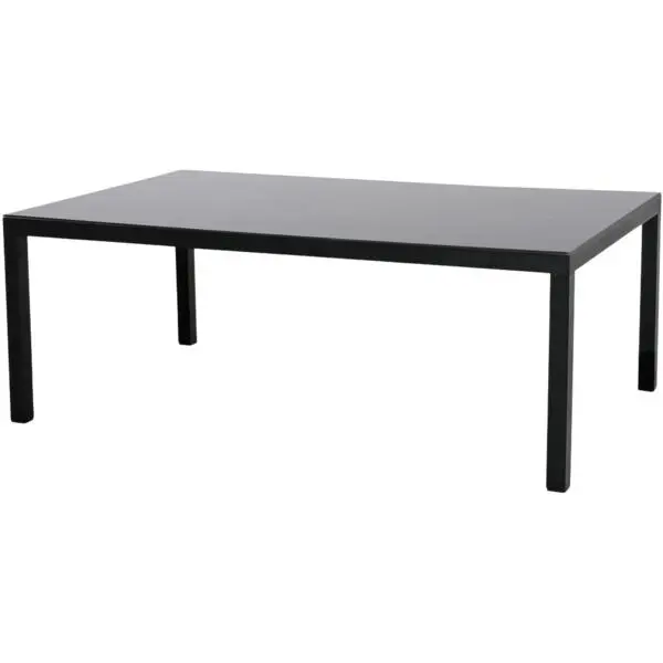 Bord saga 130x75cm sort/glass