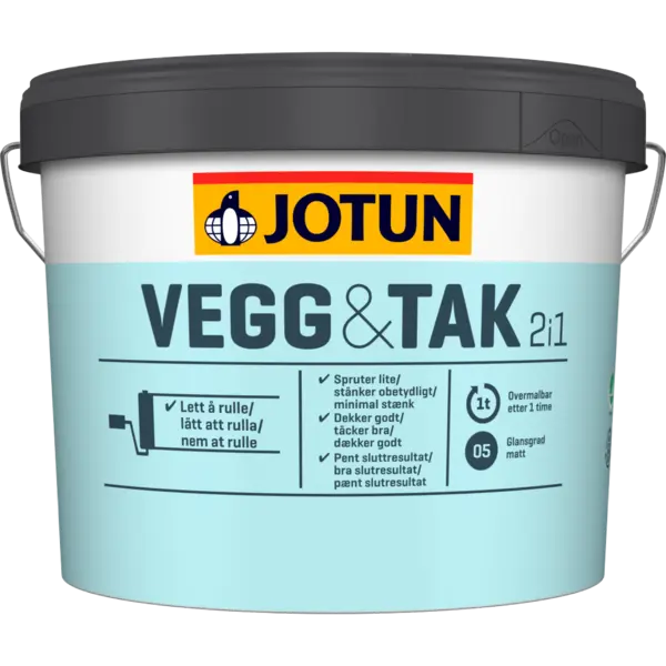 Vegg og tak hvit/a-base 2,7l