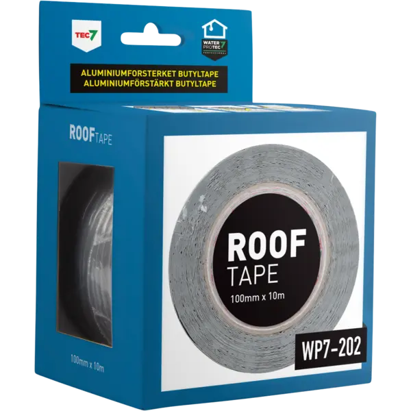 Roof tape 100 mm x 10 m aluminiumforsterket butyltape
