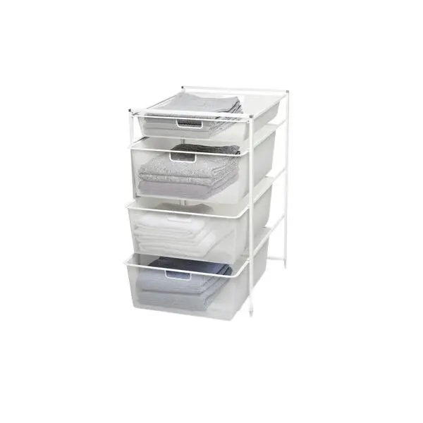 Kurvsett basic mesh 74/45 hvit komplett stativ med 4 meshkurver