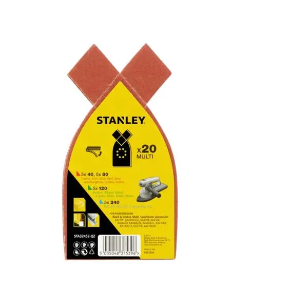 Multislipepapir ass 20 stk sta32452 5x40/80/120/240k