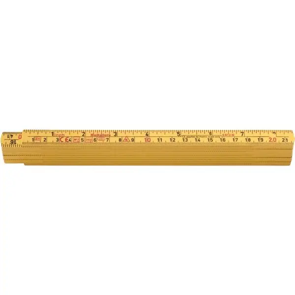 Tommestokk glf g61-2-10 metrisk/tomme