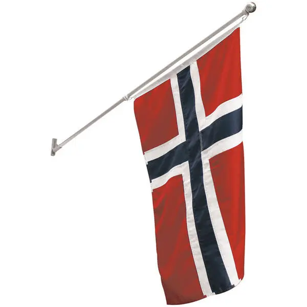 Balkongflagg 100x72cm stang 150cm