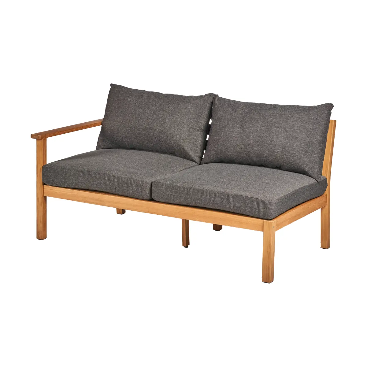 Stockaryd sofamodul 2-seter høyre teak/dark grey,