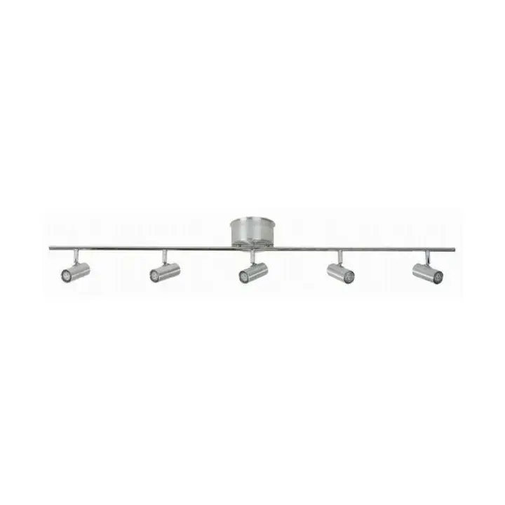 Cato 5-spotlight rett 120 cm, Aluminium