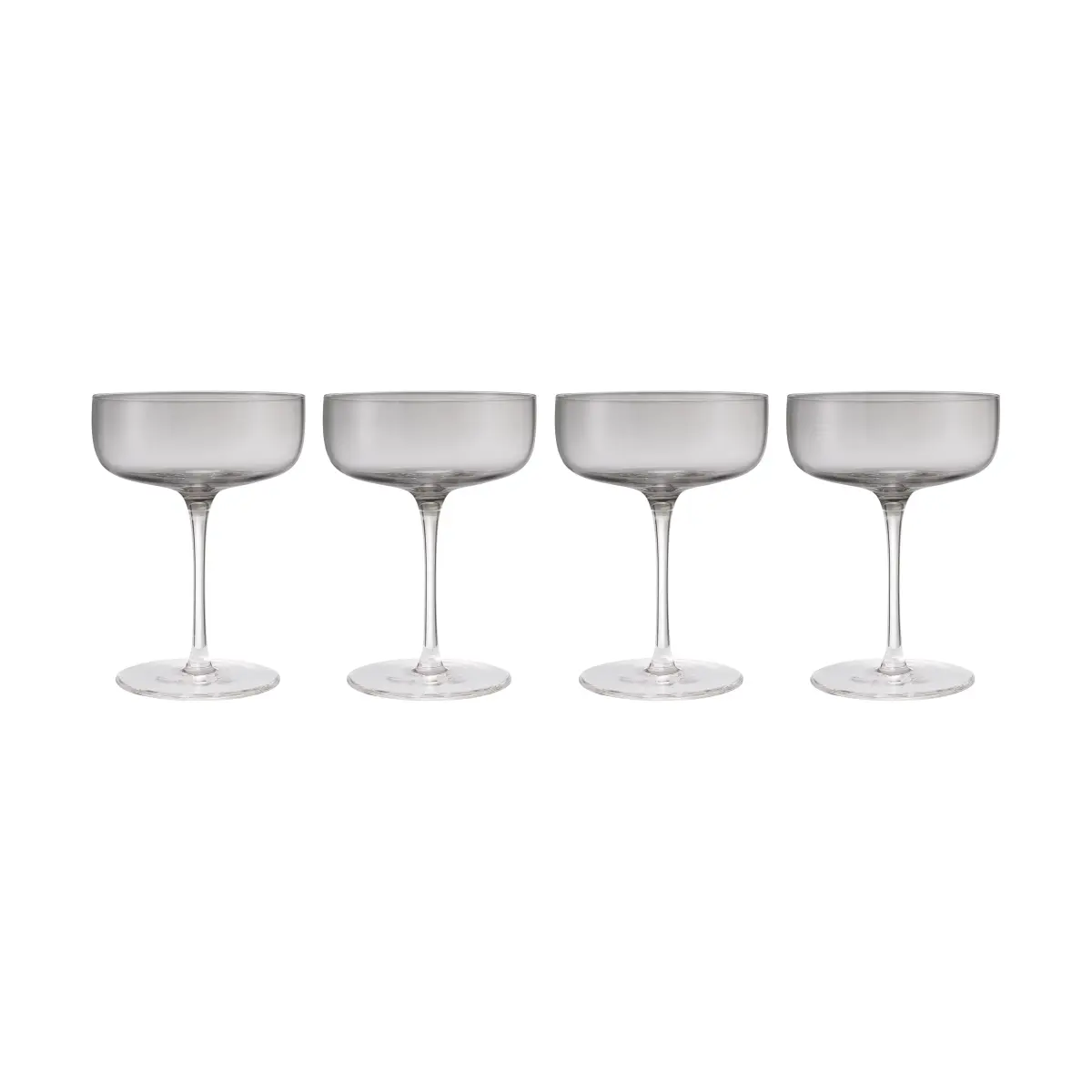 Fuumi champagneglass Coupe 28 cl 4-pk, Smoke-klar