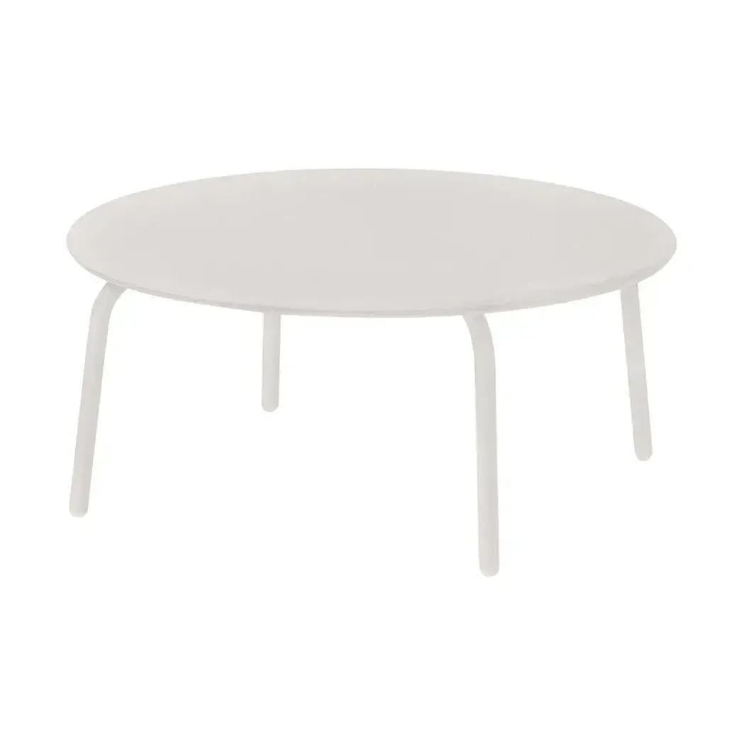 YUA Lounge bord Ø80 cm, Silk grey