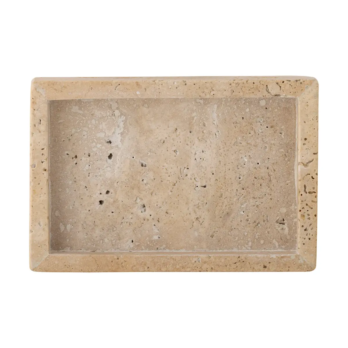 Majsa brikke 10x15 cm, Travertin