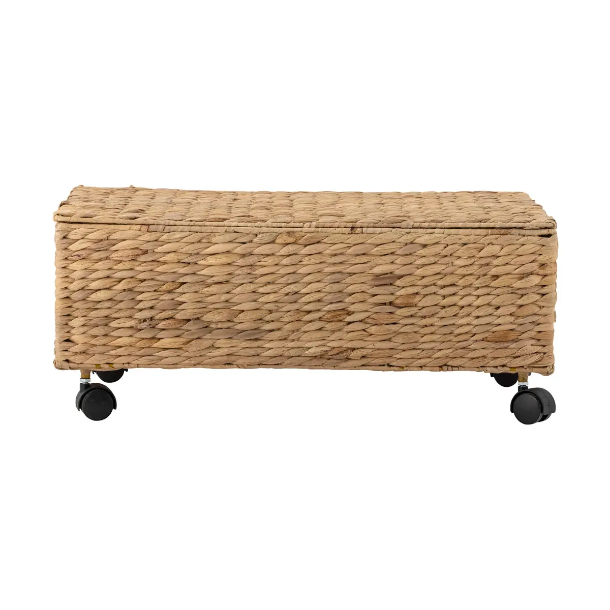 Nelas oppbevaringskurv med lokk 63x40x26 cm, Natur