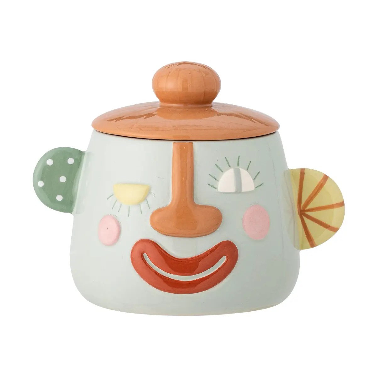 Sylvie krukke med lokk Ø12 cm, Multi