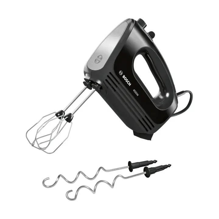 Bosch CleverMixx MFQ2420B håndmikser 400W, Svart-børstet rustfritt stål