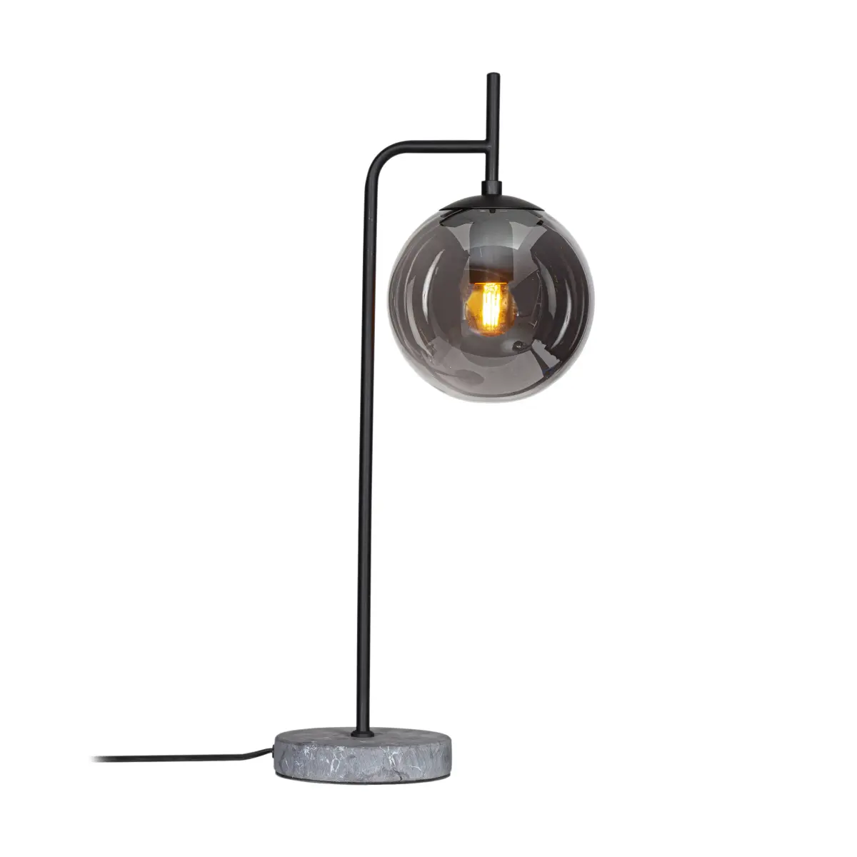 Boyle bordlampe 60 cm, Røykgrå