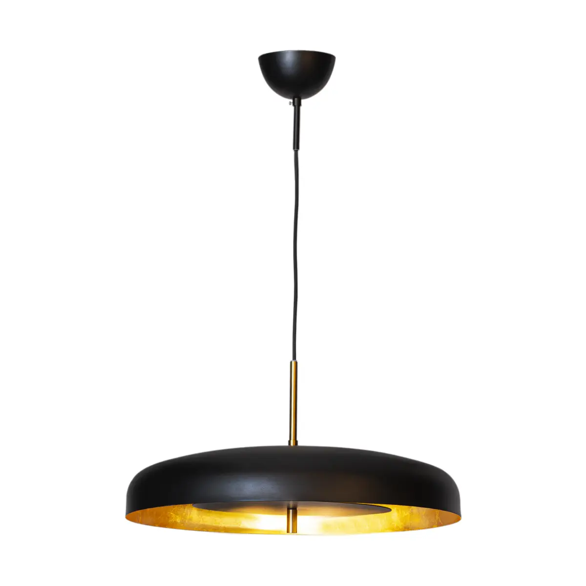 Shelby taklampe Ø50 cm, Svart-gull