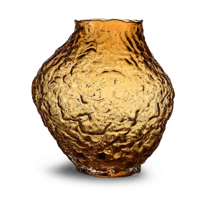 Corallo vase M 26x28x27 cm, Lys amber