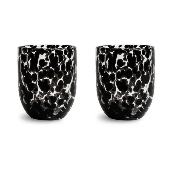 Messy glass 30 cl 2-pk, Svart
