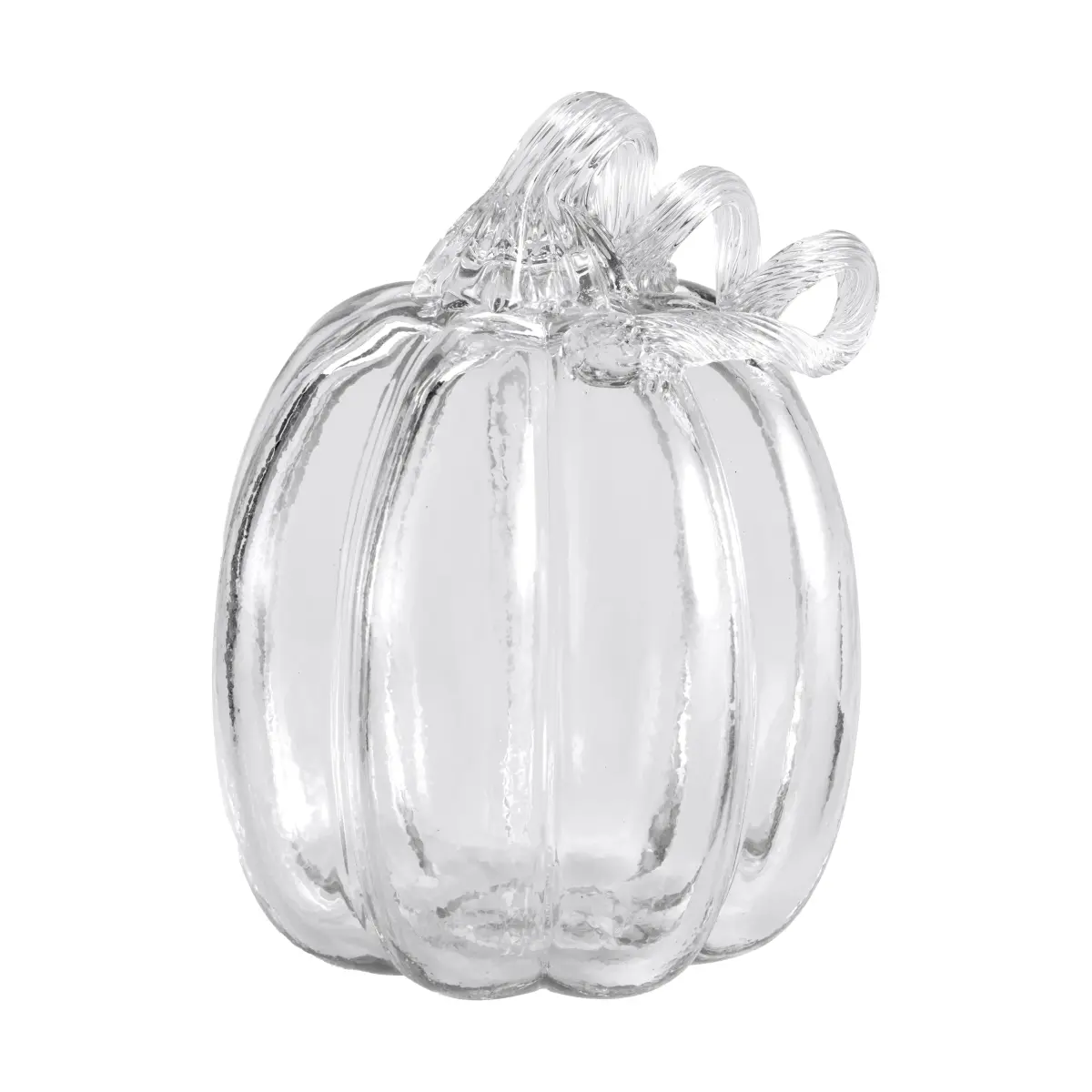 Pumpkin dekorasjon 14 cm, Clear