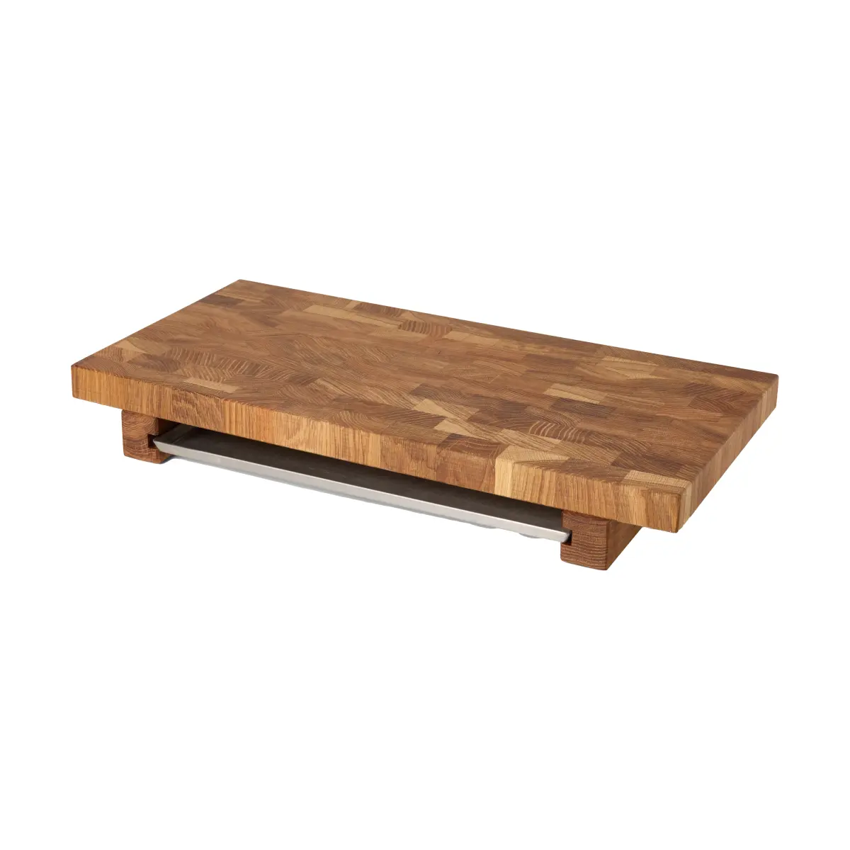 Culimat skjærefjøl 50x25 cm, Eik-rustfritt stål brikke