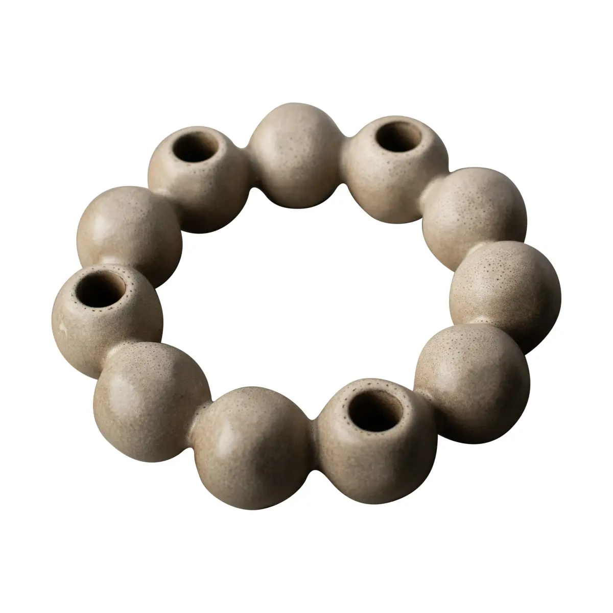 Bright lysestake Ø27 cm, Beige