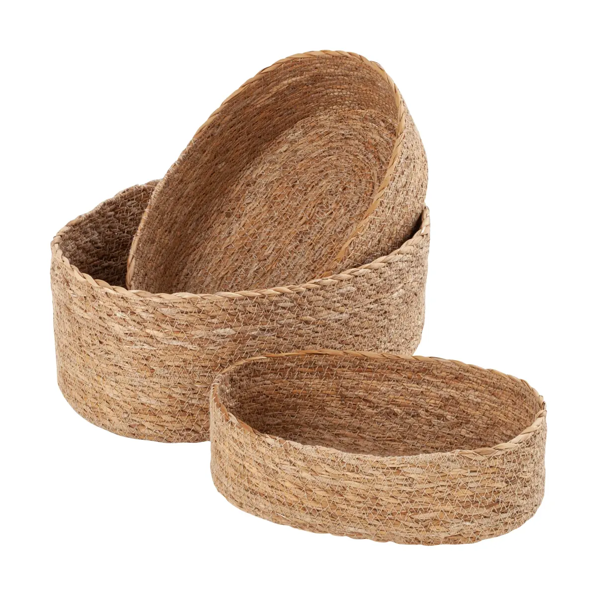 Emil brødkurv oval 3-pakning, Natural