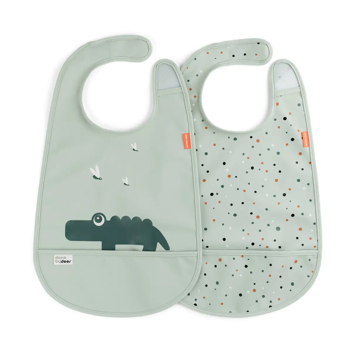 Croco smekke med borrelås 2-pk, Green