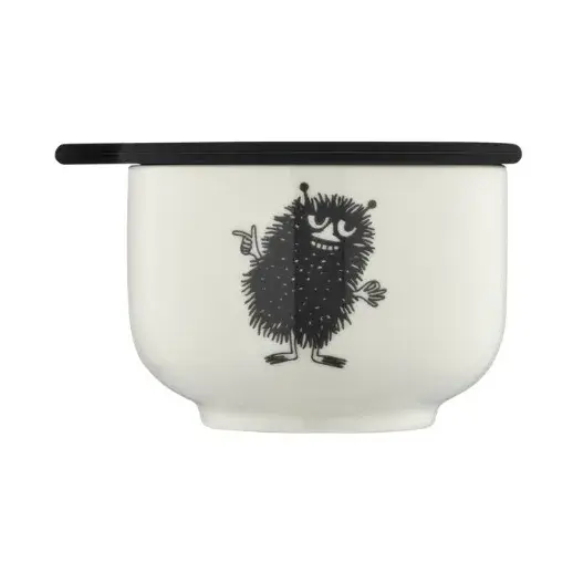 Mummi skål med lokk Ø7 cm, Hvit