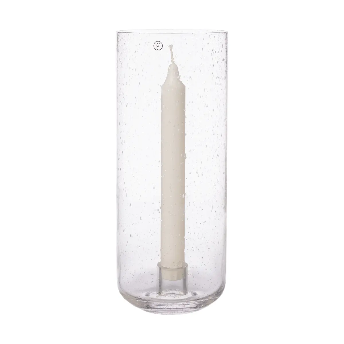 Ernst lysestake i glass, Ø11x25 cm