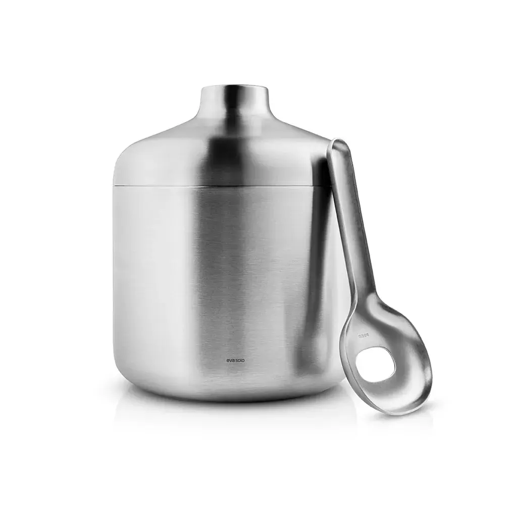 Liquid Lounge ishink med skje 1,4 l, Brushed steel