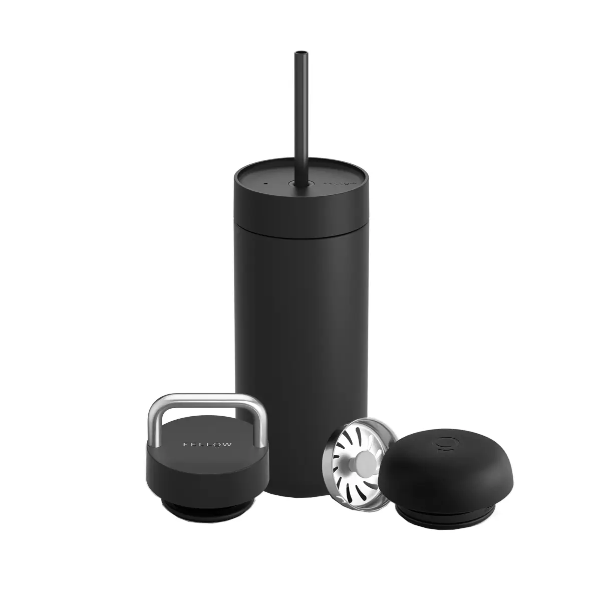Carter Move termokopp 3-i-1 lokk sett, Matte black