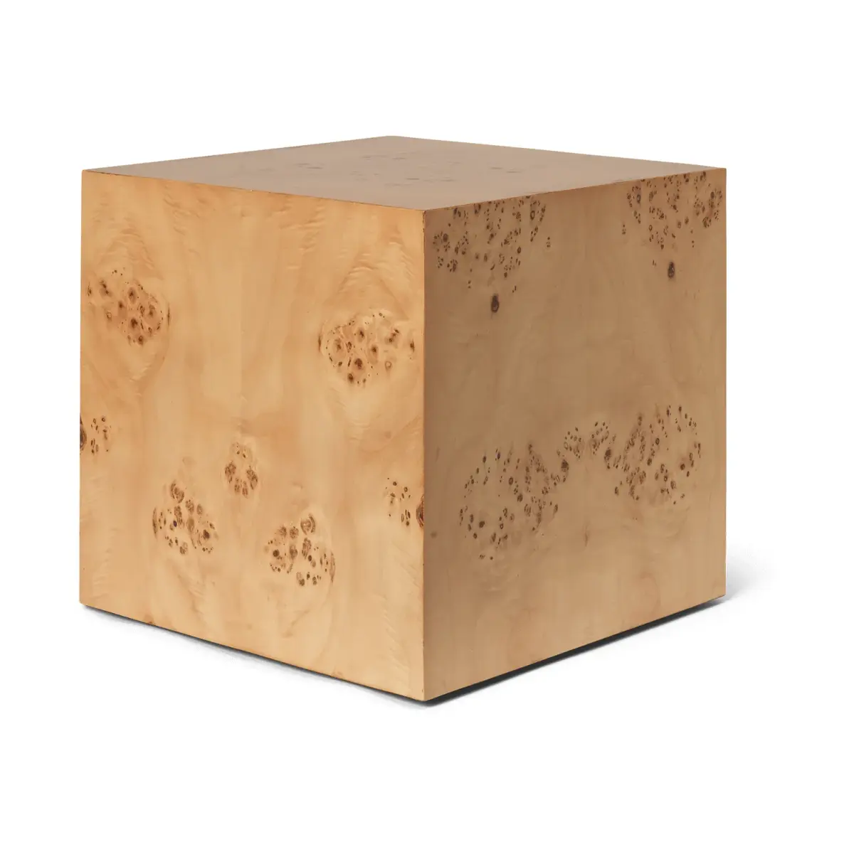 Burl Cube sidebord 40x40 cm, Natural
