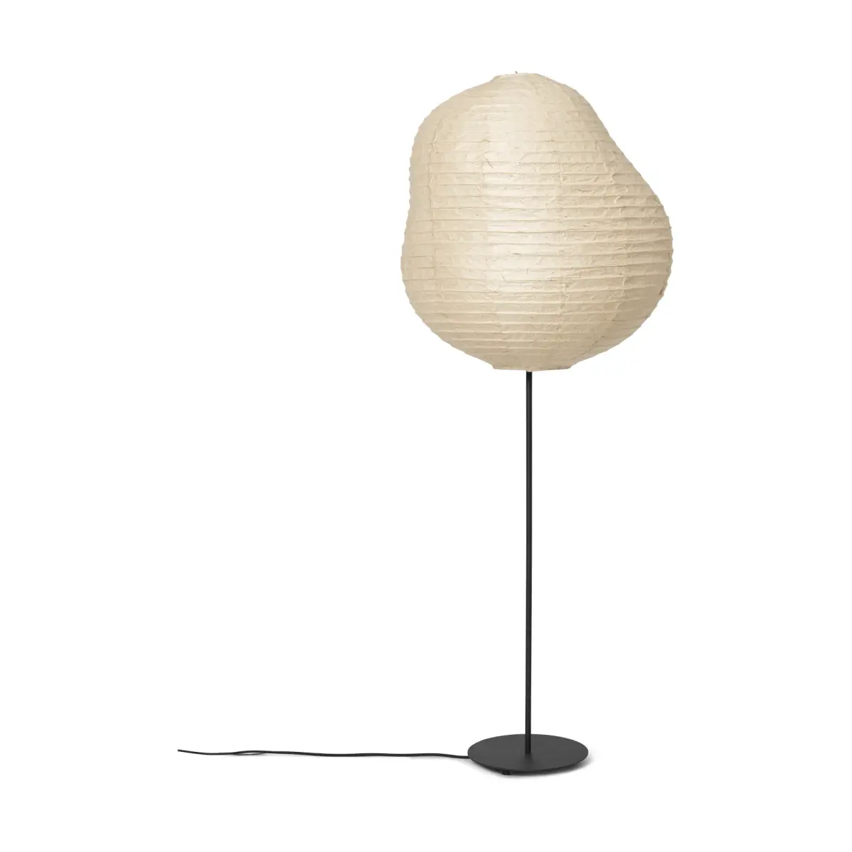 Kurbis gulvlampe high, Natural-black