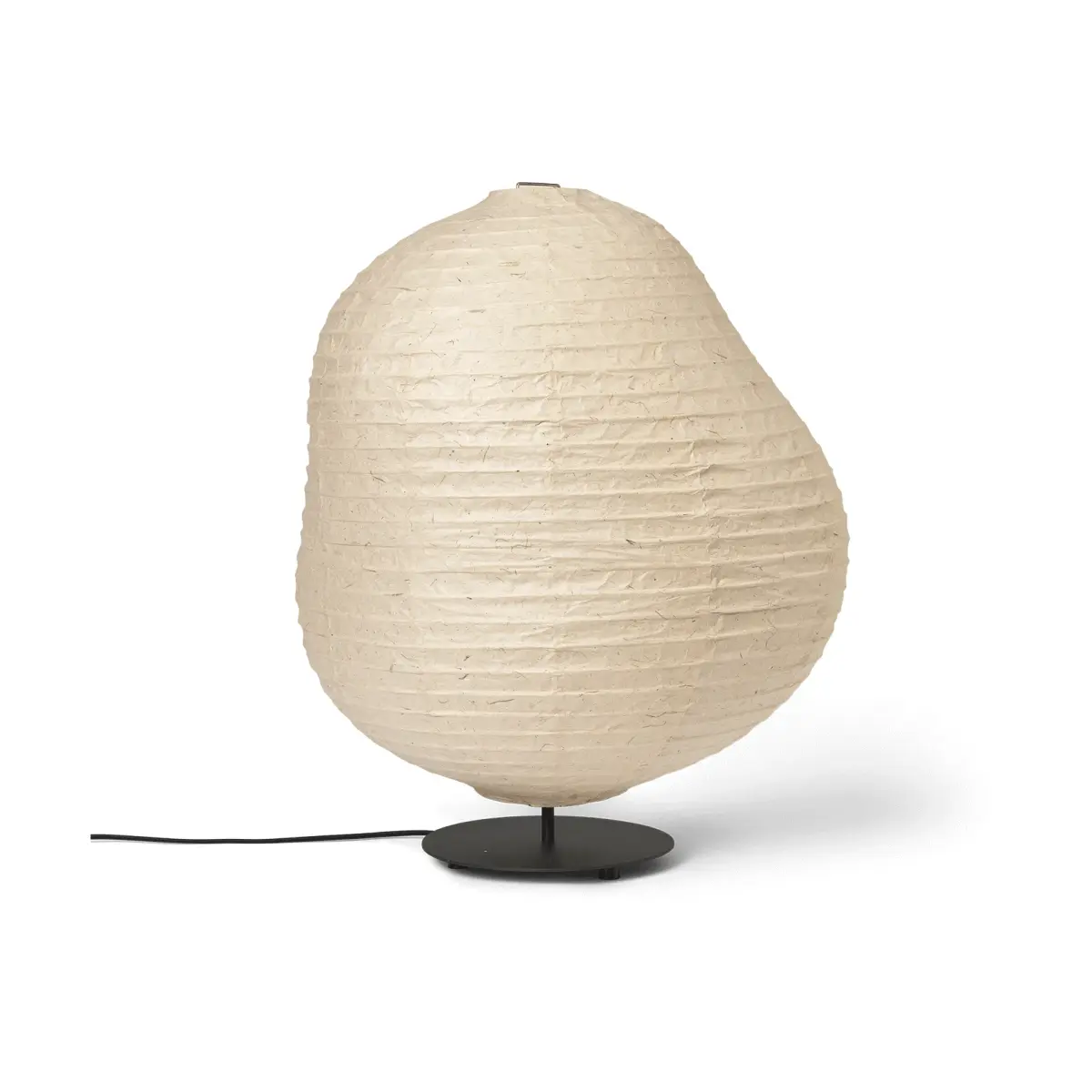 Kurbis gulvlampe low, Natural-black