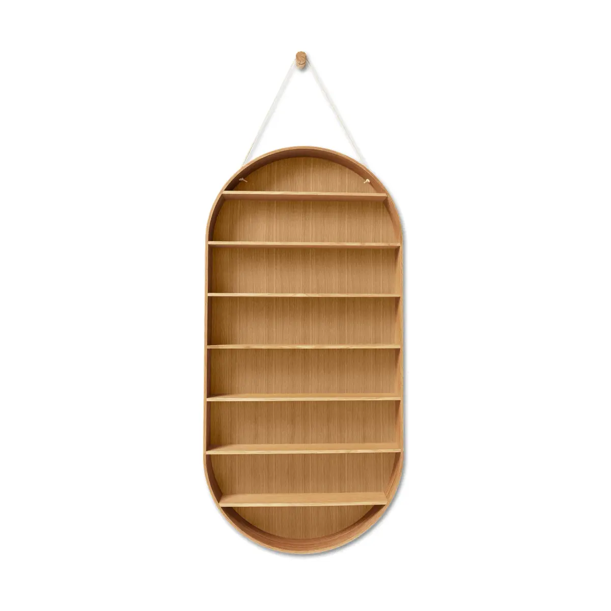 Oval Dorm hylle, Oiled oak