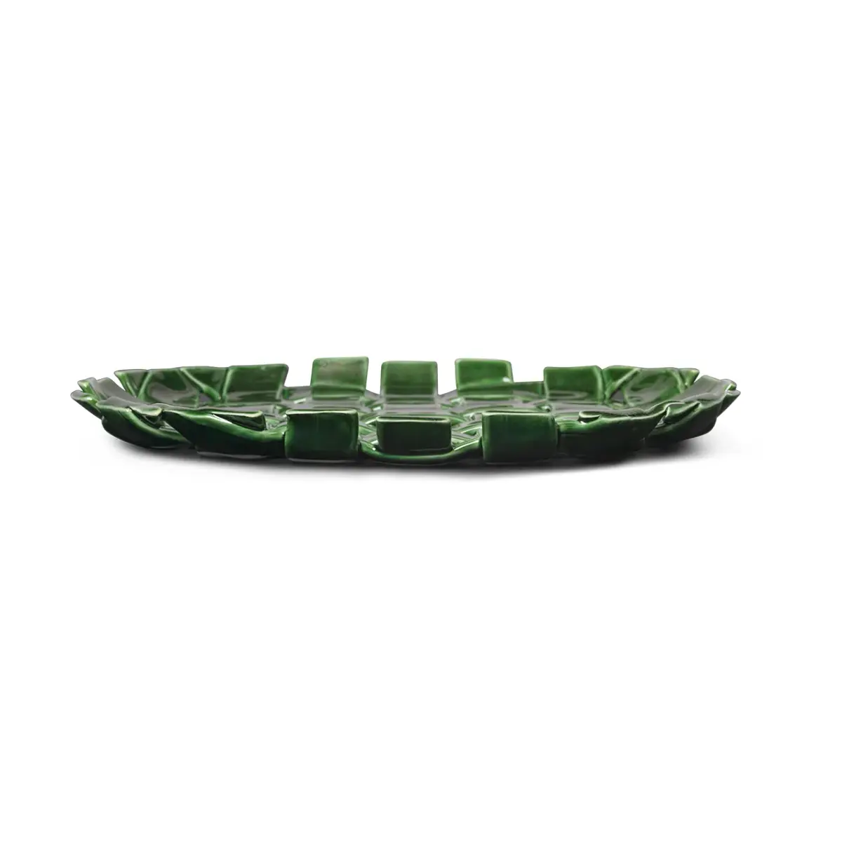 Plait fat Ø30 cm, Emerald green