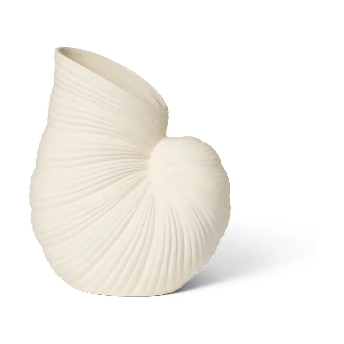 Shell vase, Off white