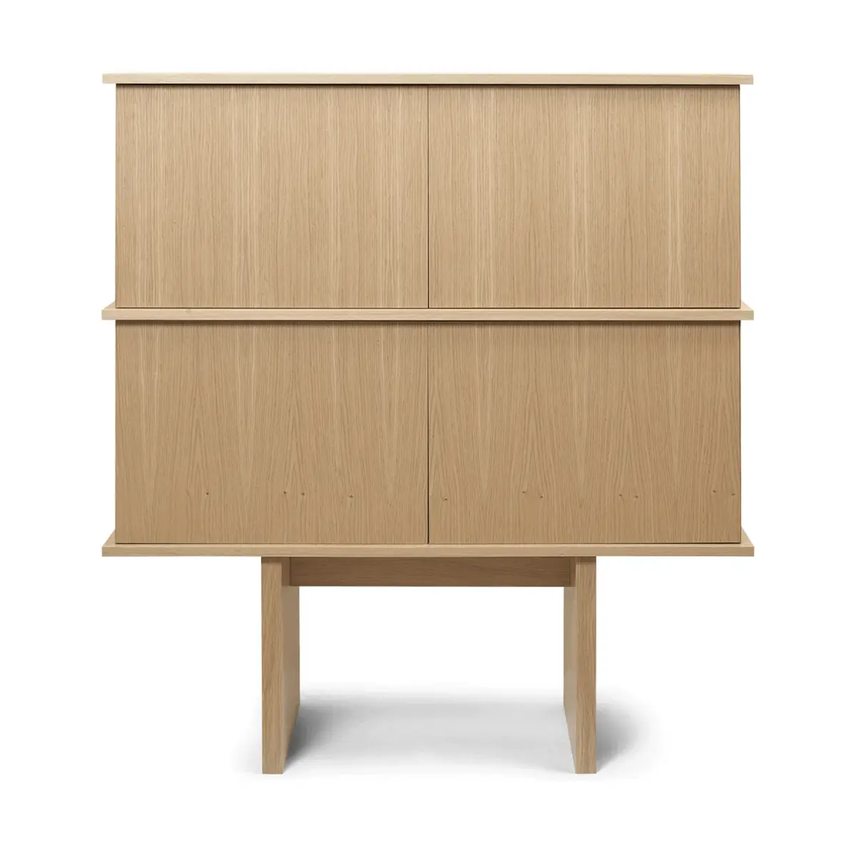 Stilt sideboard double 109x100 cm, Natural oak