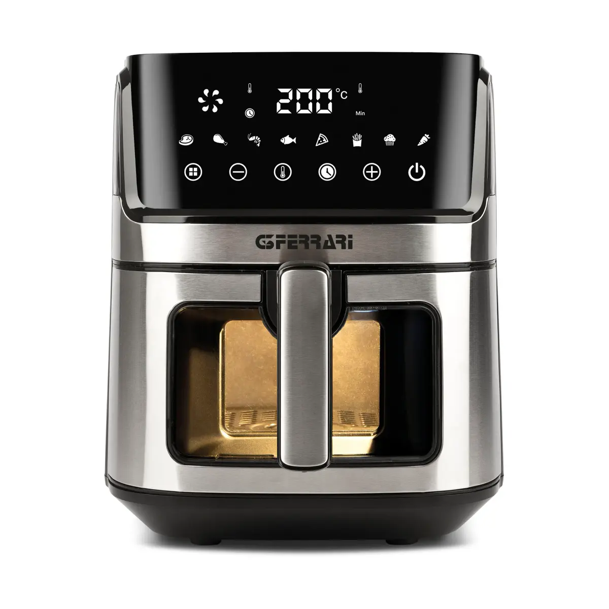 Friggisano Visual Air Fryer 6,5 l, Sølv-svart