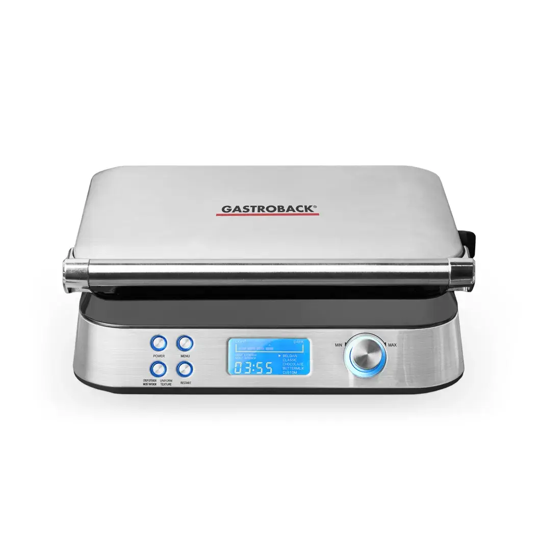 Gastroback 42424 vaffeljern, Silver