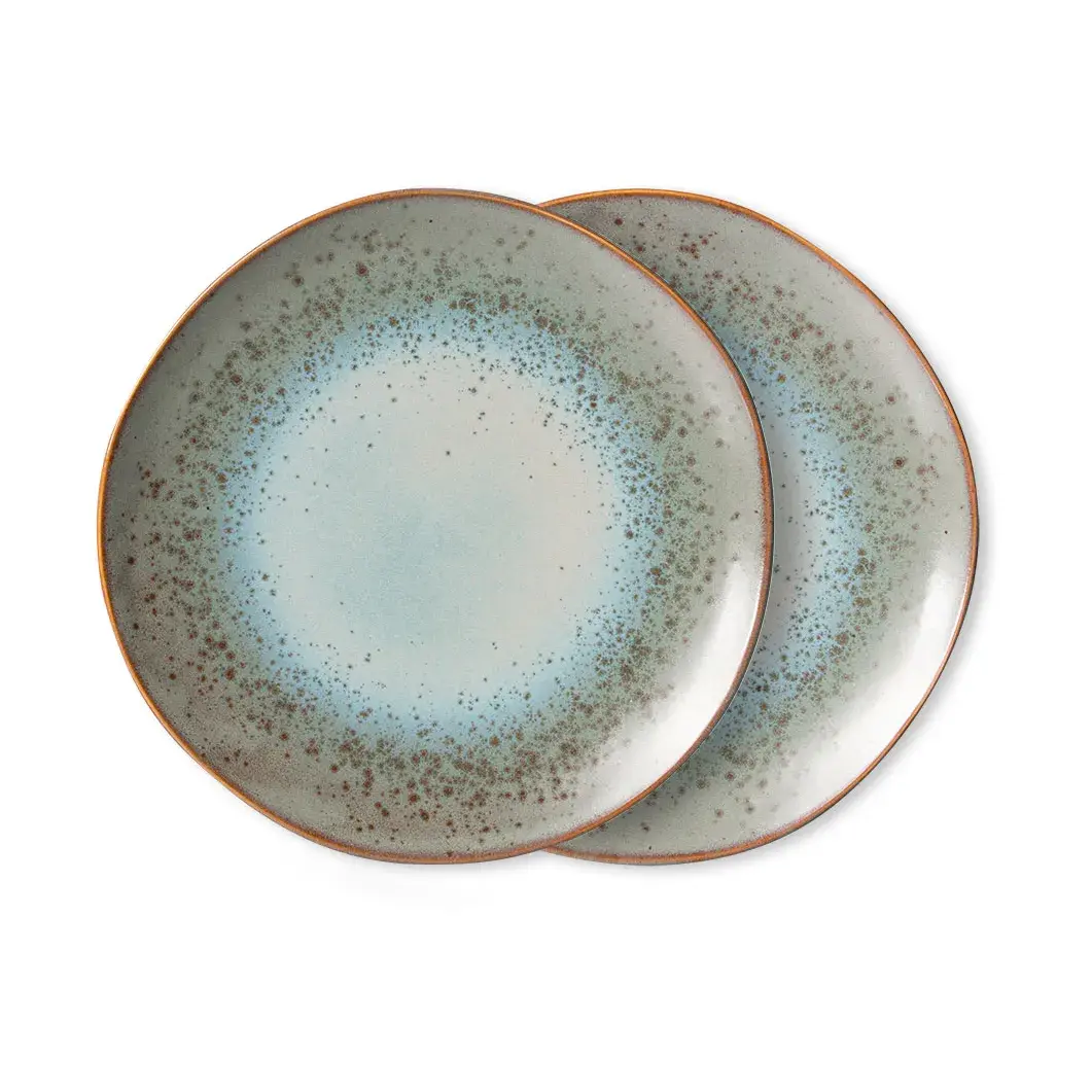 70's middagstallerken Ø26 cm 2-pk, Mineral