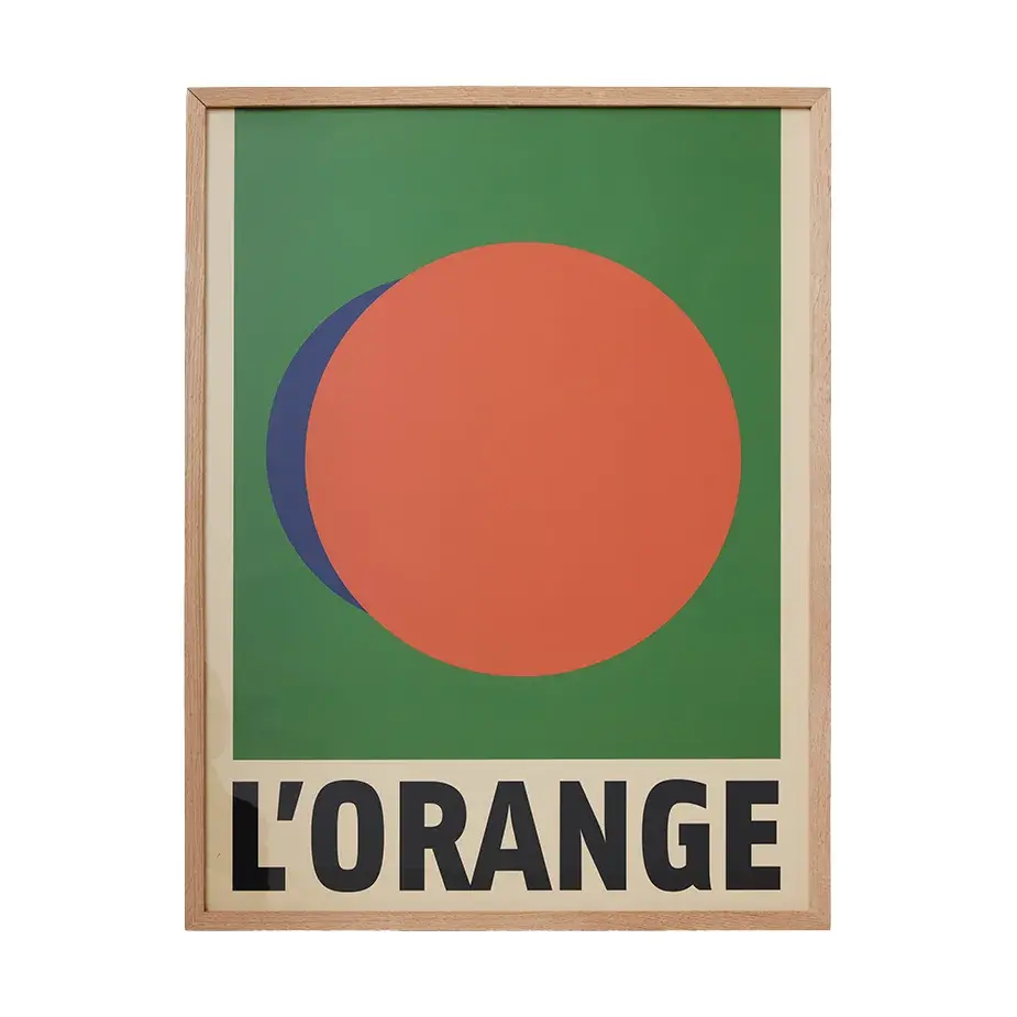 Framed artwork l'orange bilde, Orange