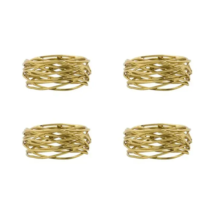 Ring serviettringer 4-pk, Gylden
