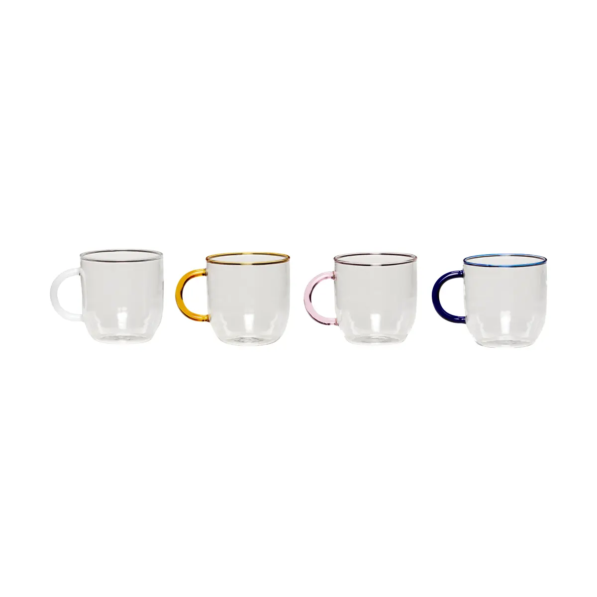 Kiosk glasskrus sett 4 deler, Multicolour