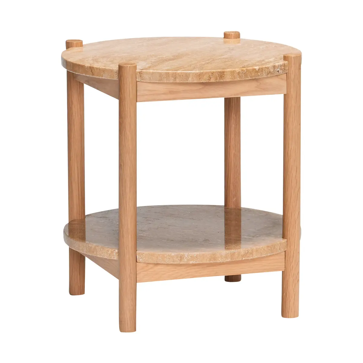 Trava sidebord, Eik-travertin