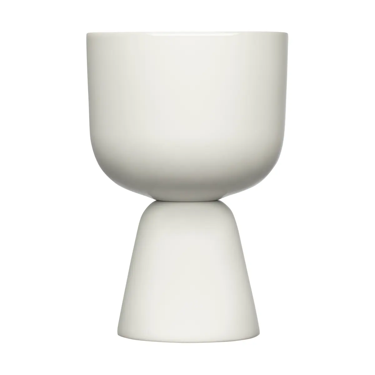Nappula krukke Ø12,5 cm h19 cm, Hvit