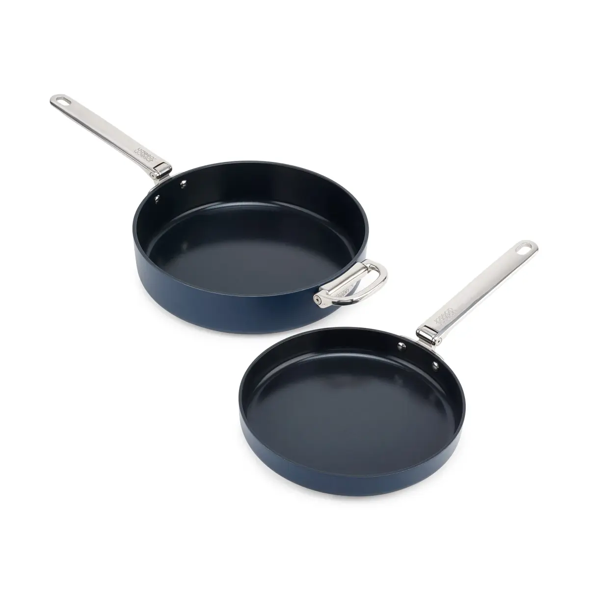 Space non stick stekepanne, sett 2 deler, Blå