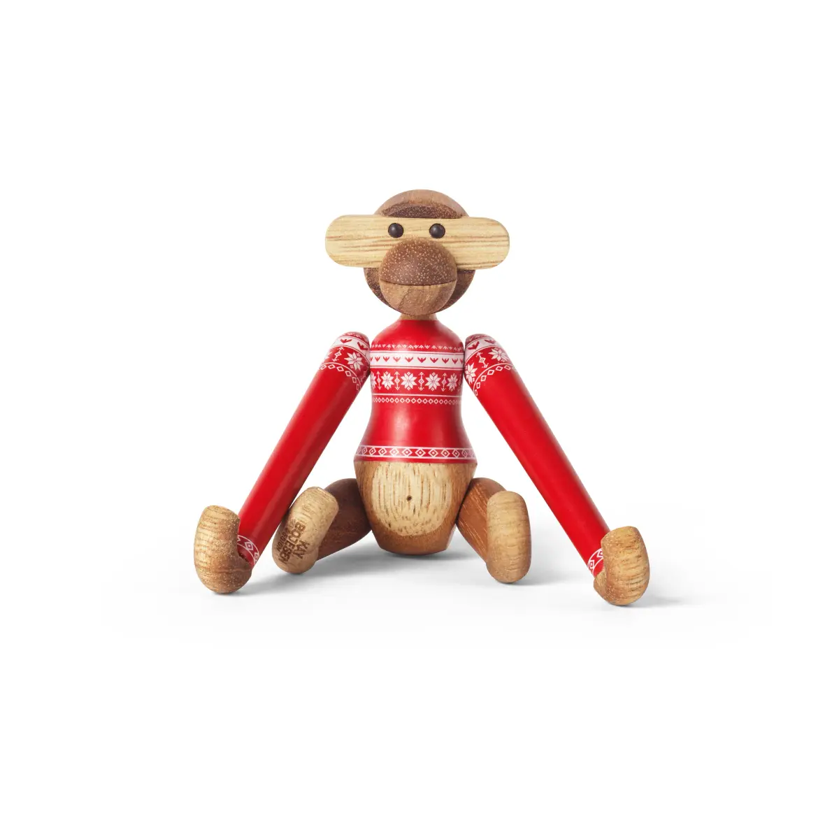 Kay Bojesen mini ape Christmas Jumper 2024, Teak-Limba