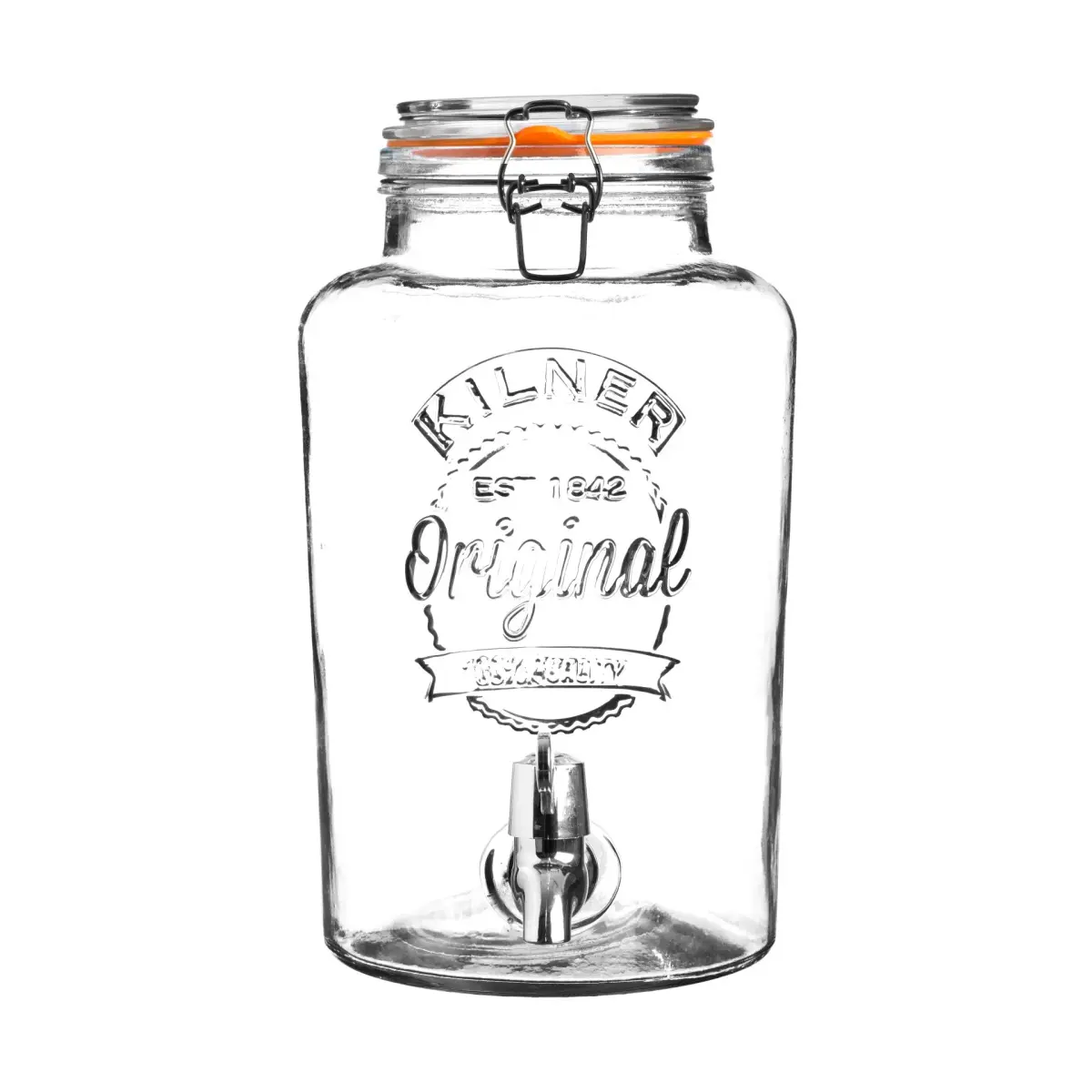 Kilner glassbeholder med tappekran 5 l, Transparent