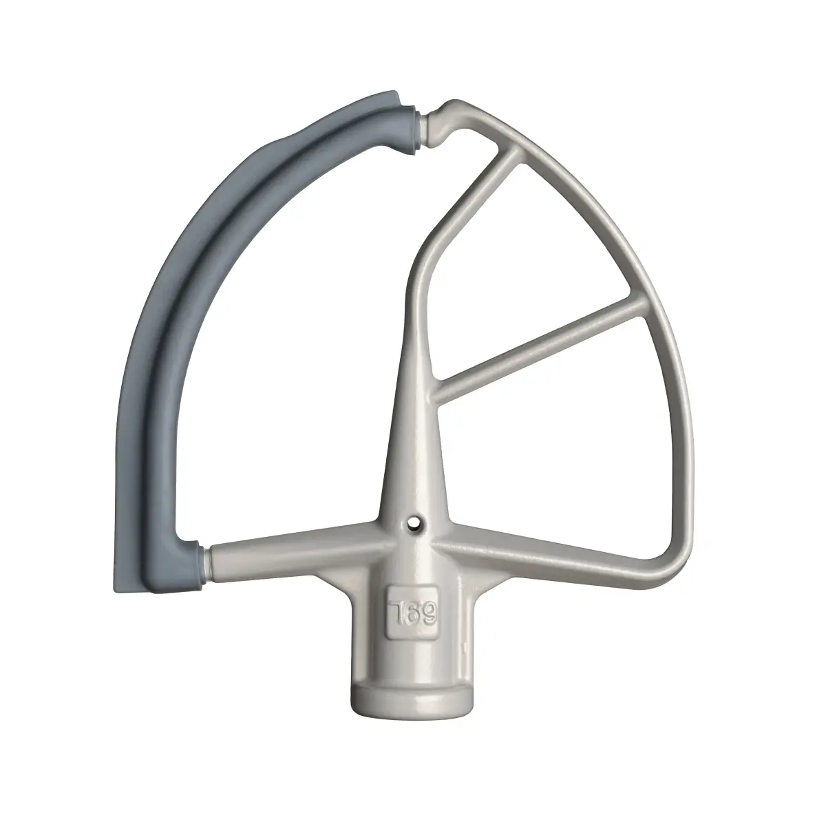 KitchenAid flatvisp med silikonbelegg stor, Silver