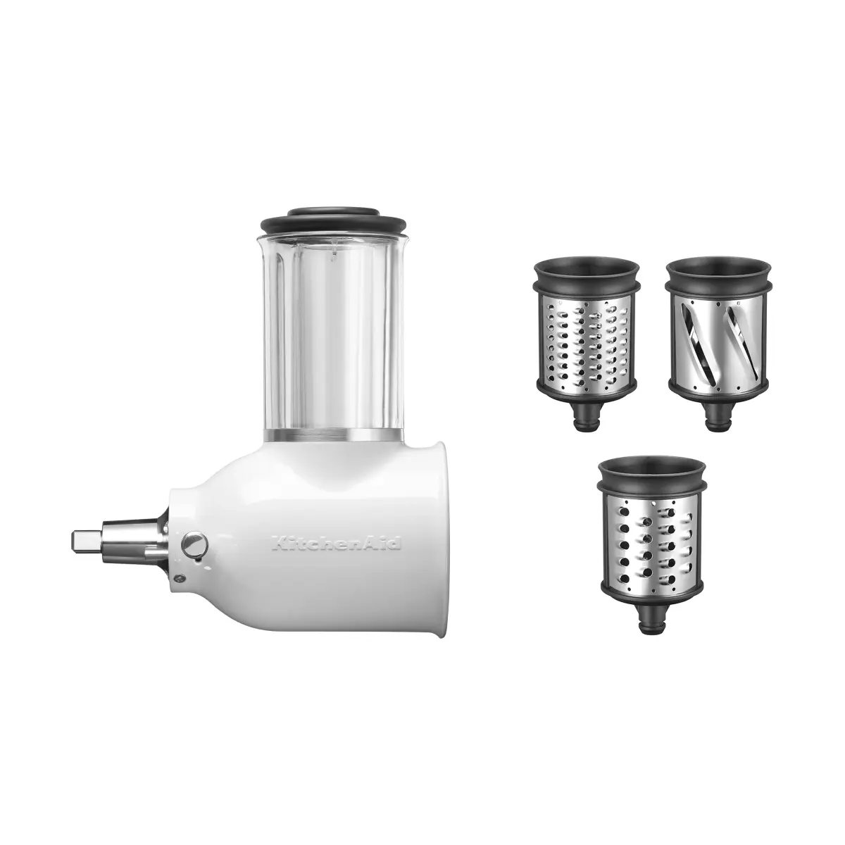 KitchenAid grønnsaksskjærer og rivjern til kjøkkenmaskin, Stainless steel